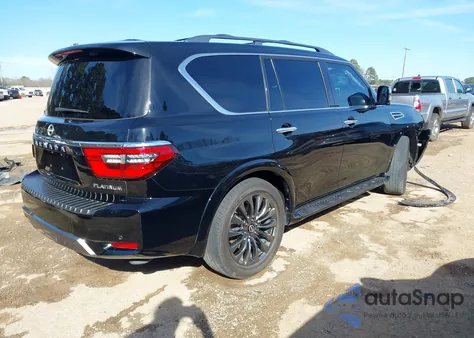 2024 Nissan Armada Platinum 2Wd из США, поврежденный, VIN JN8AY2DA8R9415186